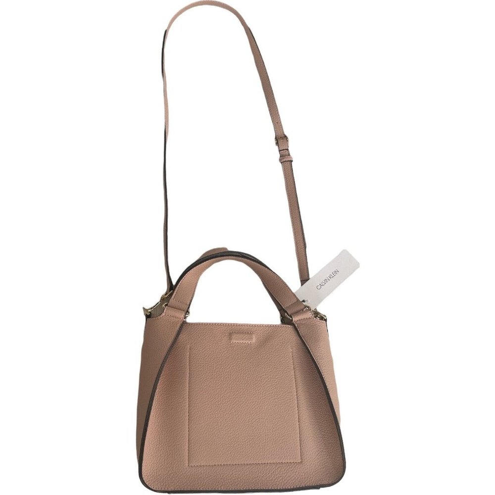 Calvin Klein Estelle Crossbody Pink Faux Leather
